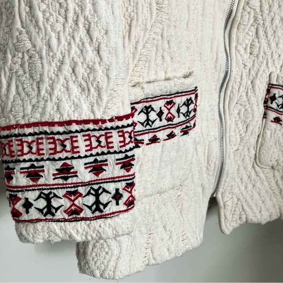 Mango Embroidered Blanket Jacket - Picture 3 of 7